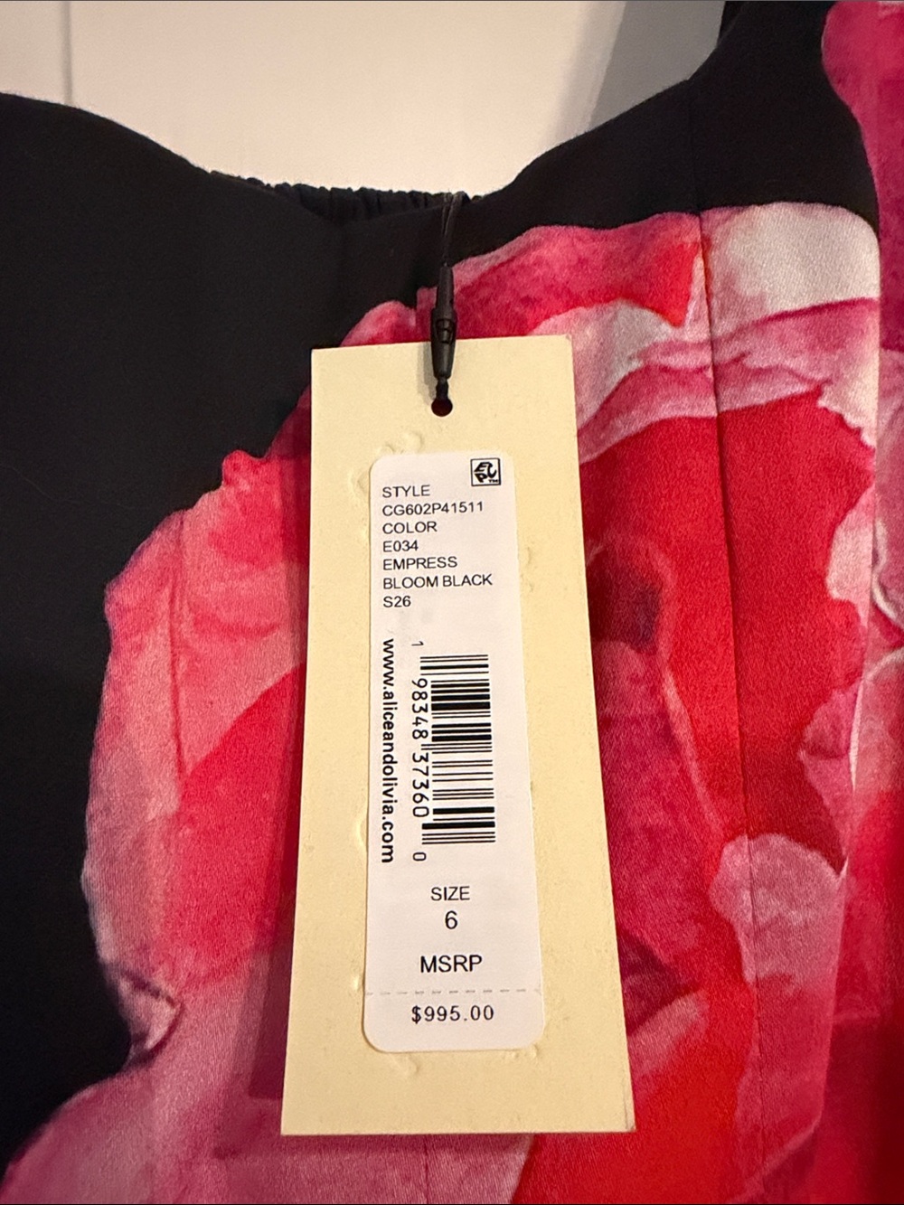 NEW W TAG! Alice + Olivia Empress Bloom Dress - Picture 8 of 9